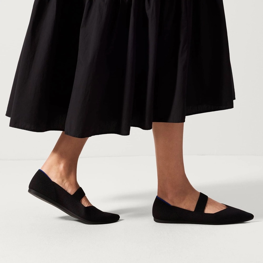 Rothy’s Black Mary Jane The Point Flats